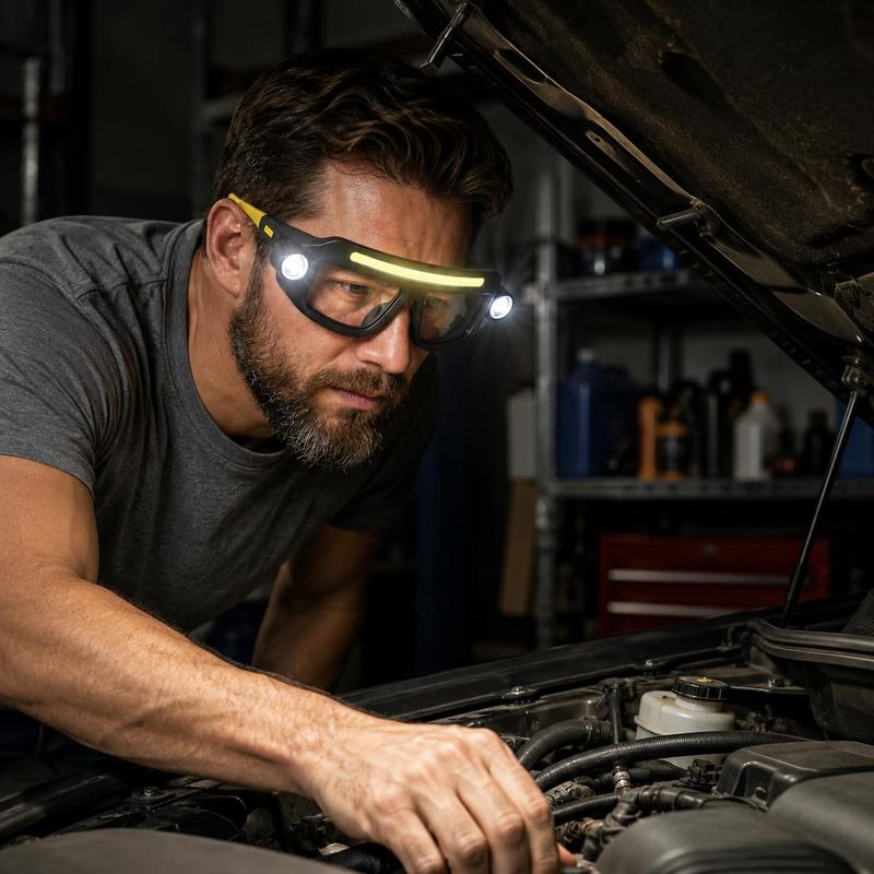 BoltVision™ BeamPro — Hands-Free LED Work Glasses