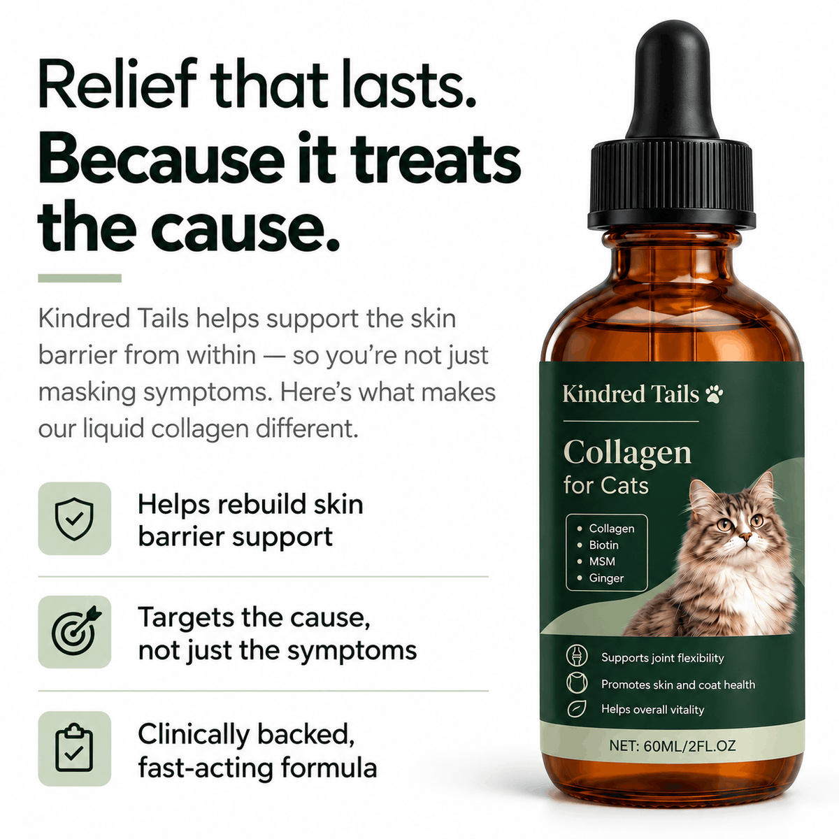 Kindred Tails Liquid Premium Liquid Collagen For Cats